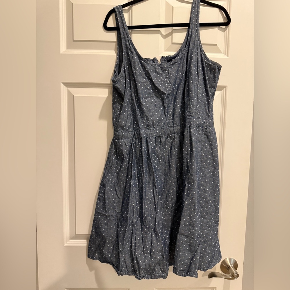 GAP Denim Blue Dress with White Dots